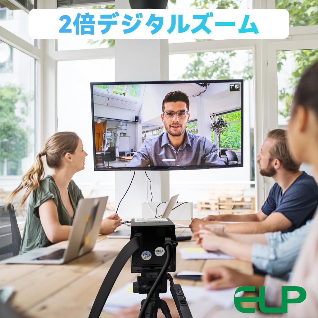ELP 4K 60fps HDMI USB Wide Angle PC Camera for Computer Simultaneous Mini UVC USB 2X Digital 8mp USB Security Webcam Low Distortion Camera, Monitors,