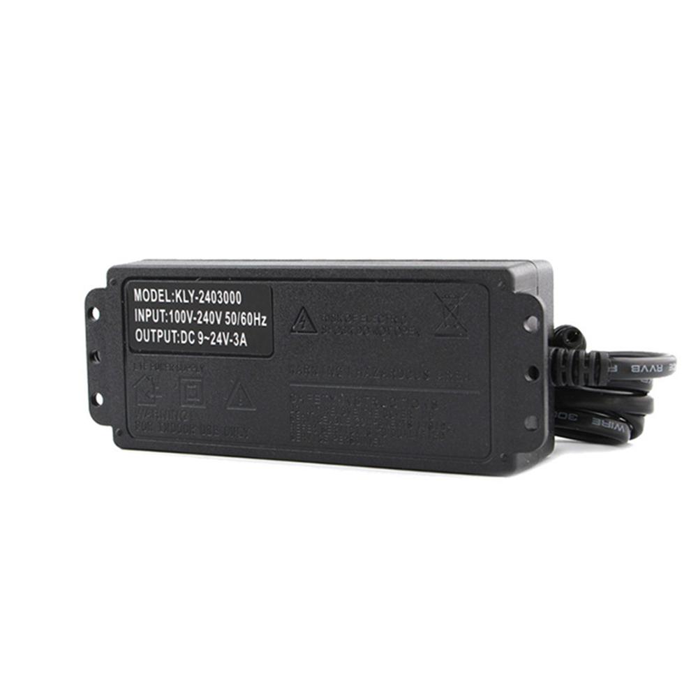 Регулируемый источник питания переменного и постоянного тока 9 В, 12 В, 15 В, 18 В, 24 В, 3 А, 72 Вт, универсальный адаптер питания с 220 В на 12 В
