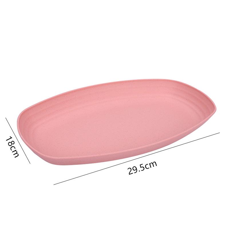 Тарелка из пшеничной соломы Nordic: Универсально подходит для фруктов, овощей, пельменей и салатов. Идеально подходит для использования дома и в гостинице. Прочный и экологичный.