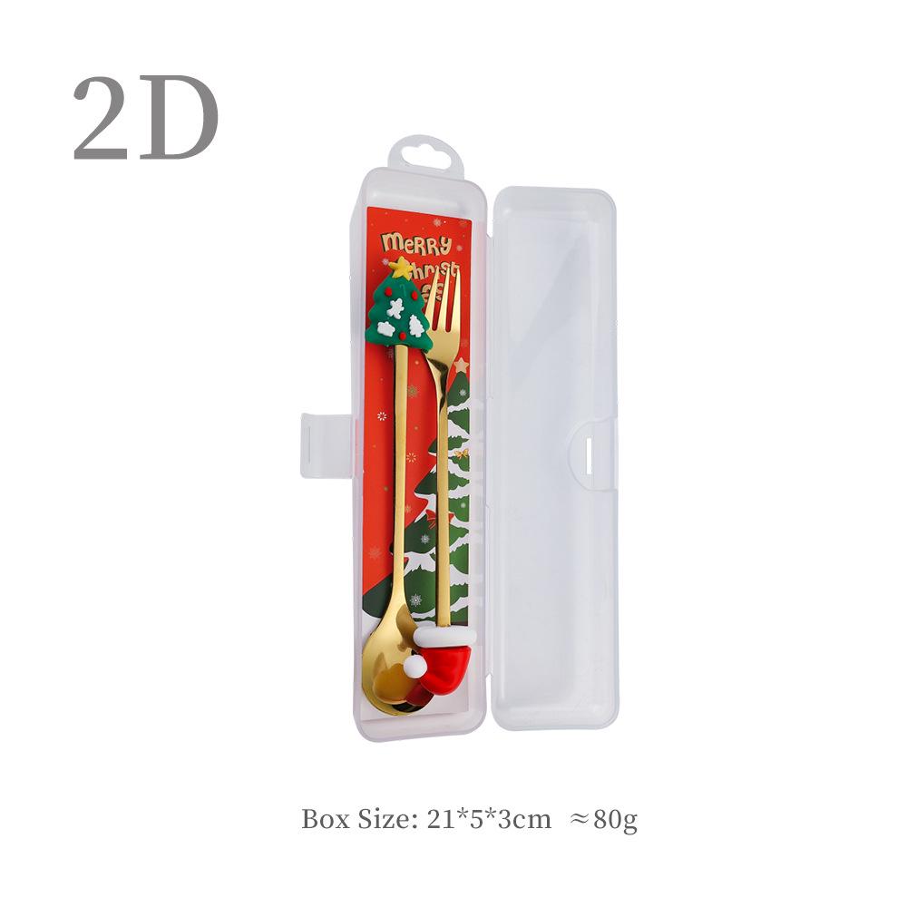 Набор ложек «Рождественский Санта-Клаус» – Милые мультяшные кофейные и десертные ложки, Идеальный рождественский подарок.