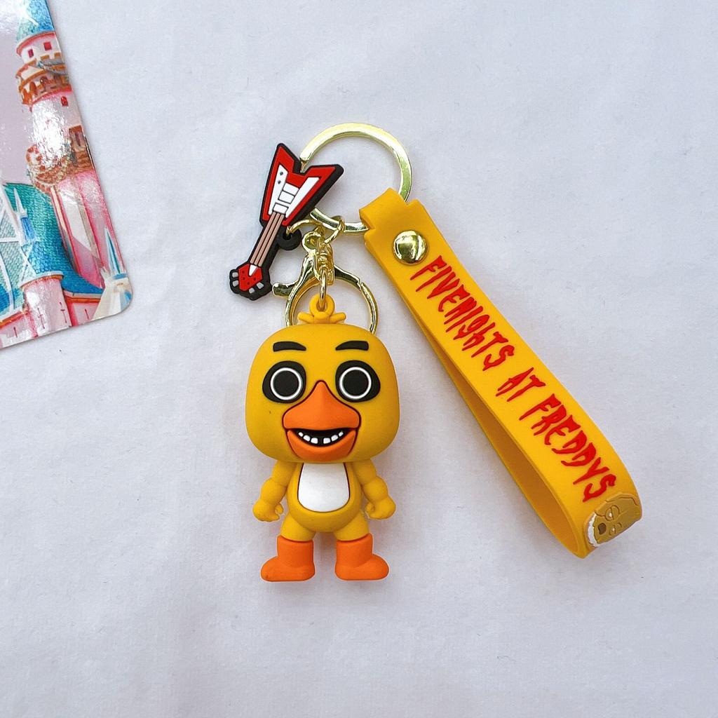 Мультяшная Игровая Фигурка FNAF Медведь Фредди Фазбер Модель Игрушка Пять Ночей с Фредди Брелок для Ребенка Подарок на День Рождения