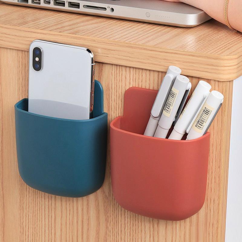 Remote Control Storage Box Multi-functional Wall Hanging Bedside Hanging Mobile Phone Storage Rack Rack Sundries Storage Basket