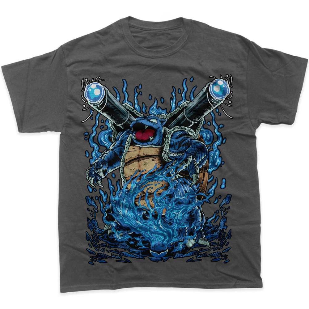 Blastoise Pokemon Anime Graphic TShirt for Fans Mens 2026 Summer Fashion Oversize Street Casual Y2K Tops Streetwear Clothing