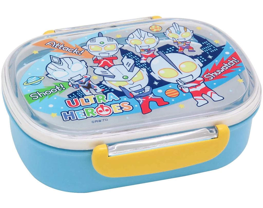 OSK Ultra Heroes Lunch Box with Inner Made in Dishwasher and Microwave with Lock and Stylish and for Boys and Children School (OSK) Divider, 360ml,