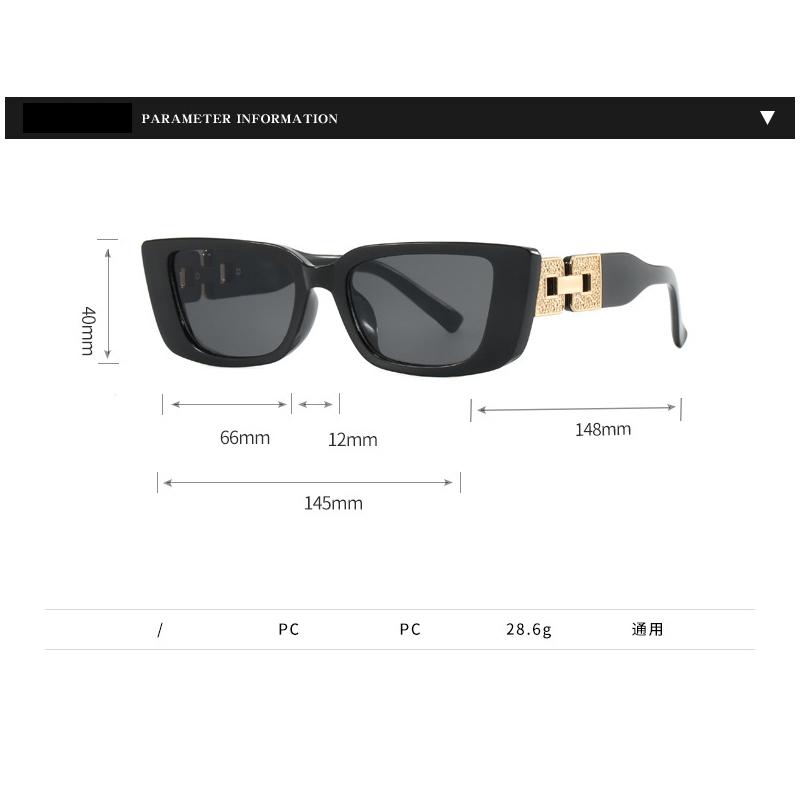 Женские солнцезащитные очки Trend Cat Eye Narrow Frame Chain Legs Sunglasses Women Vintage Small Square Men Sunglasses Outdoor UV400