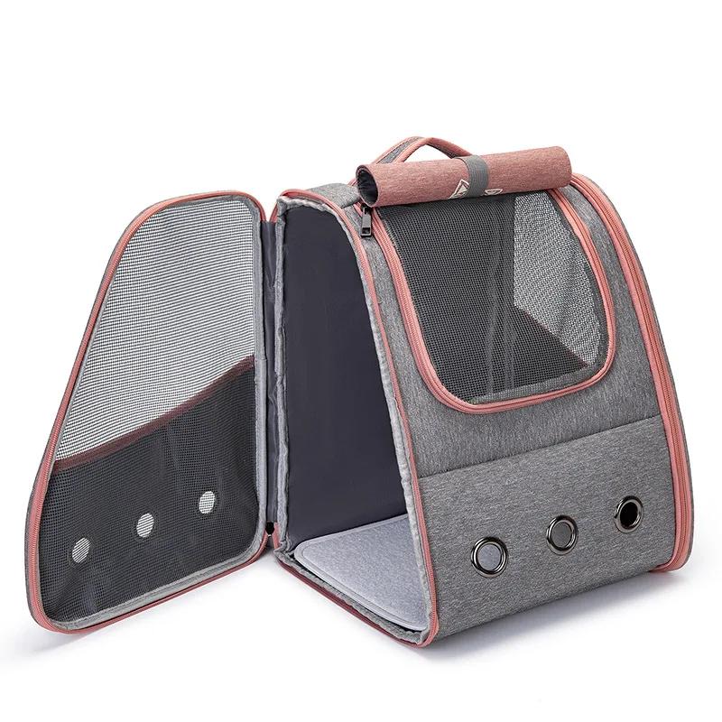Сумка-переноска для кошек на открытом воздухе, дышащий рюкзак для кошек, сумка для переноски, товары для животных, рюкзак для кошек с ремнем, защищающим от разрыва