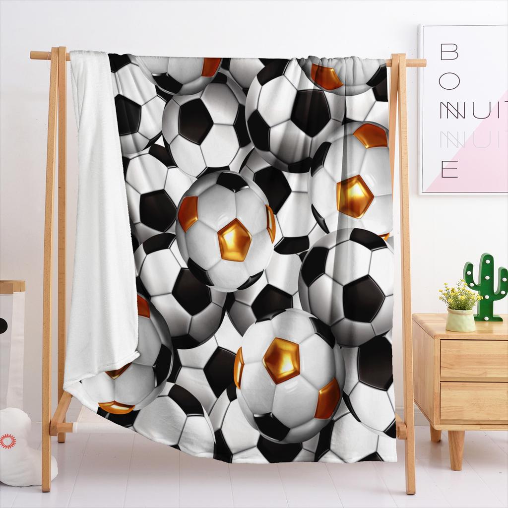 Одеяло Фланелевое Одеяло Элементы Укладки Футбол Кот Собака 3D Цифровая Печать Одеяло Одеяло