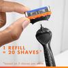 Gillette Бритва Fusion 5 с питанием, 5-лезвийная система с алмазоподобным покрытием для остроты и долговечности