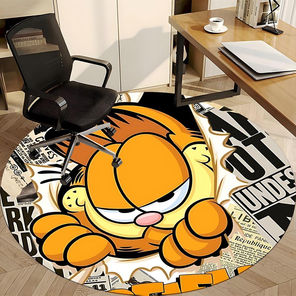 1 шт. Круглый ковер Garfield для офиса, спальни, гостиной, домашний декор, декор комнаты, Offic a1016078