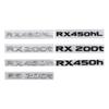 Автомобильные наклейки из АБС-пластика для RX450hL RX200t RX450h ES200t Логотип с буквами Наклейки на крыло, боковую часть кузова, задний багажник Значки Декоративные наклейки Аксессуары