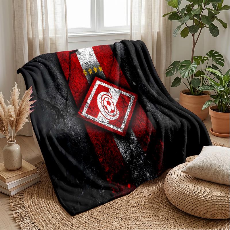 Spartak Moscow Theme blanket Soft Flannel Fleece Blanket Warm Lightweight Throw Blanket for Home Sofa Bed