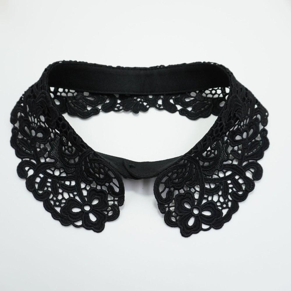 Lace Floral False Collar Black Decoration Collar Fashion Clothes Trim