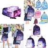 Fashionable And Large Capacity Women Girl Galaxy Starry School Bag For Teens