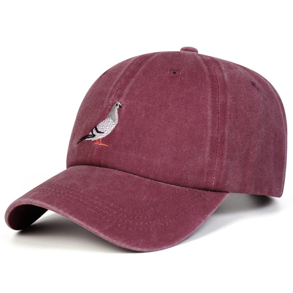 Baseball Denim Washed Stitching Embroidered Pigeon Neutral Gender Women Men For Caps Spring Autumn Outdoor Adjustable Casual Hats Sunscreen Hat