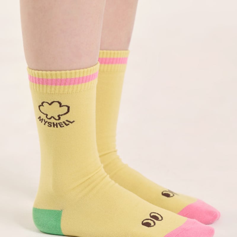 my shell one-line socks_20111SO (4 colors)