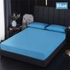 Deep Pocket Bed Fitted Sheet With Elastic Band 100% Waterproof Bedding Portector Mattress Topper Cover No Pillowcase