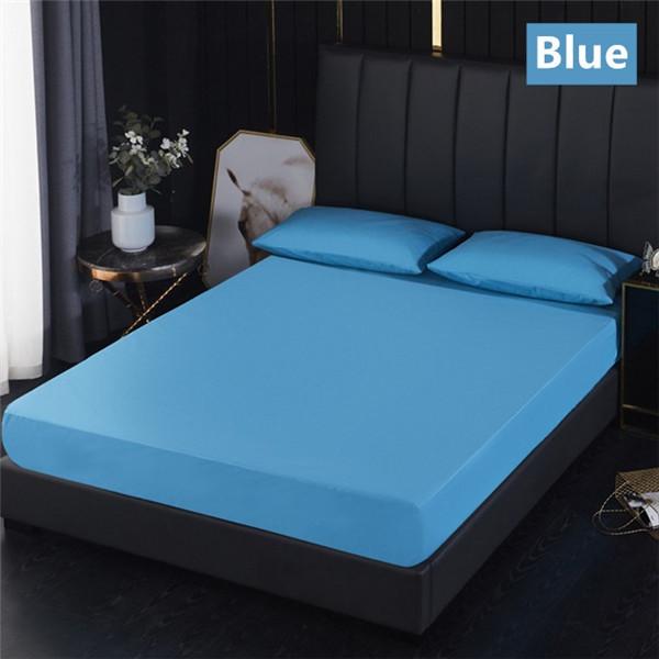 Deep Pocket Bed Fitted Sheet With Elastic Band 100% Waterproof Bedding Portector Mattress Topper Cover No Pillowcase