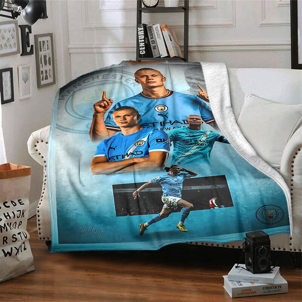 Welcome Manchester City Blankets Flannel Printed Breathable Warm Throw Blanket for Home Office Bedspreads 0708a74