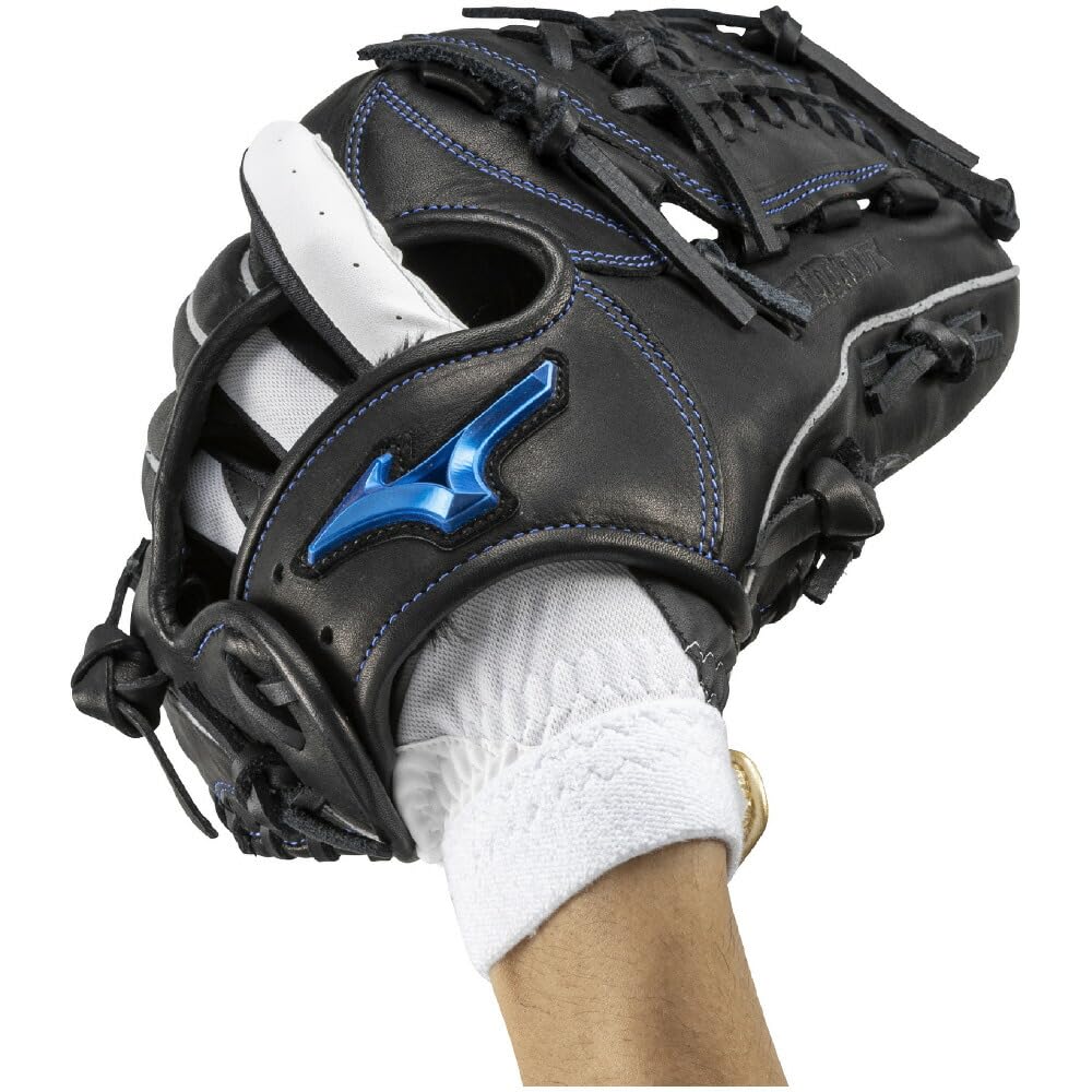 MIZUNO Defensive Gloves JM Baseball/Softball Jr. Left-Handed, 1EJEY330, Size, White/Black/Gold