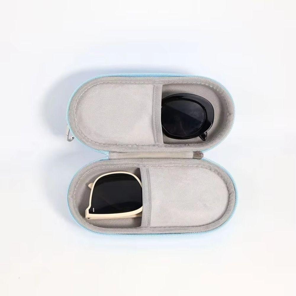 Portable Double Eyeglass Storage Box Hard Shell Dual Sunglasses Cases for Women Men