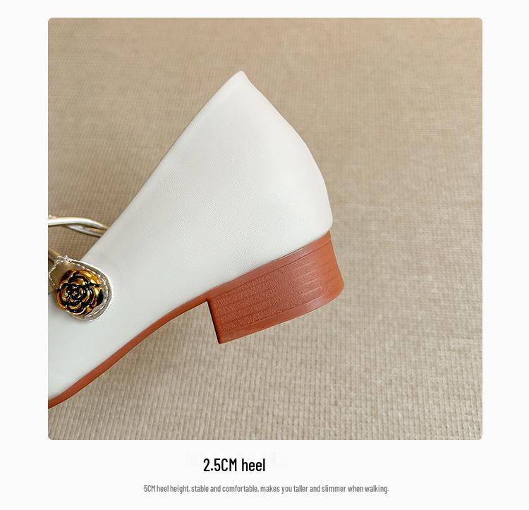 Gold Square Toe Mary Janes - Sheepskin, Hidden 6cm Heel, Size 32, Color Block, Soft Sole