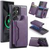 MAGKING K3 Series For Samsung Galaxy S24 Ultra Case Compatible with MagSafe Wallet PC+TPU+PU Phone Cover