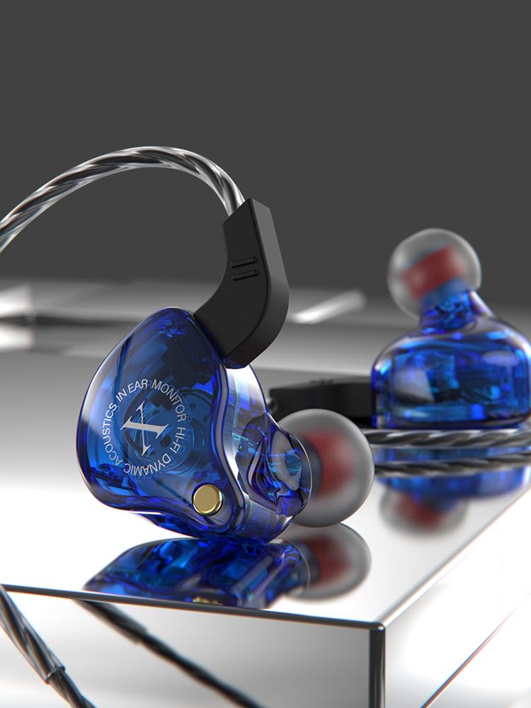 Sport Music HiFi Earphone 3.5mm Wired Headphones with Microphone Musicians Monitors Headset Bass Stereo Headset Earbuds for PC