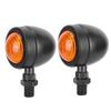 Pair of Turn Signal Indicator Light Black Yellow Steering Lamp Fits for Honda(Small Size)