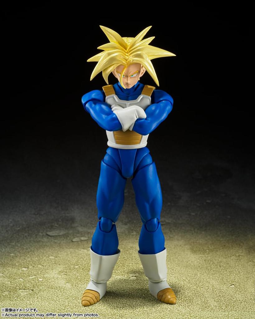 TAMASHII NATIONS Dragon Ball Super Saiyan Trunks Hidden Super Power 140 мм окрашенная подвижная фигурка SHFiguarts - приблизительно. ПВХ и АБС