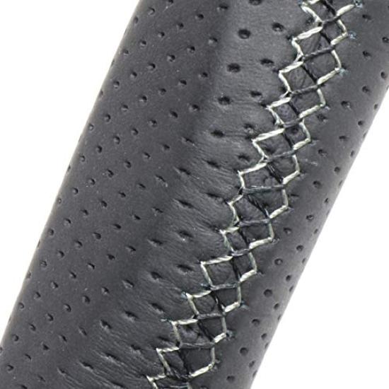 REAL Steering Wheel Toyota 86 Subaru BRZ GRMN GR GR Black Leather Black Ultrasuede with Black Euro [for (late ZN6) / (late ZC6) / / / Sport] & (Silver