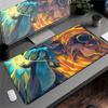 Locking Edge Washable Computer Desktop Mat XXL PC Laptop Anime Gaming Mouse pad P-Pokemon Charizard Keyboard Carpet Rubber Base