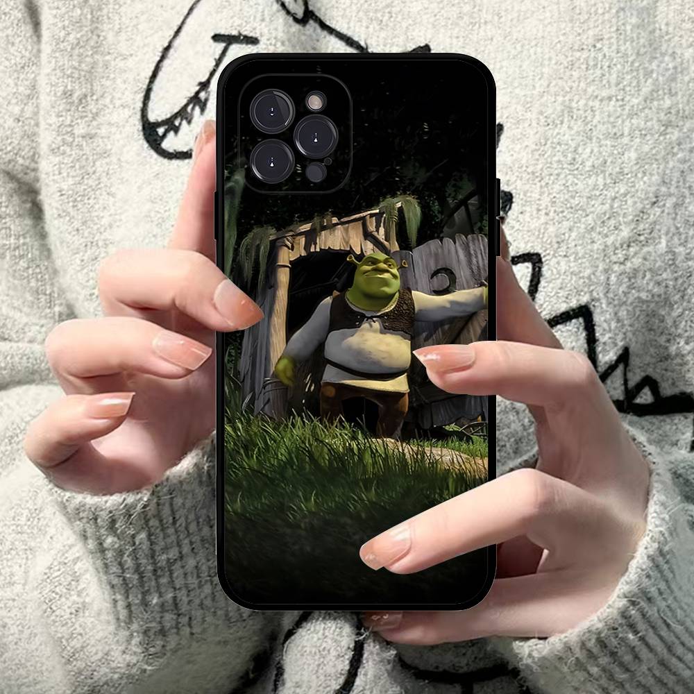 Мультяшный чехол для телефона Шрек для iPhone 17 16 15 Plus X 14 11 12 13 Mini Pro Max