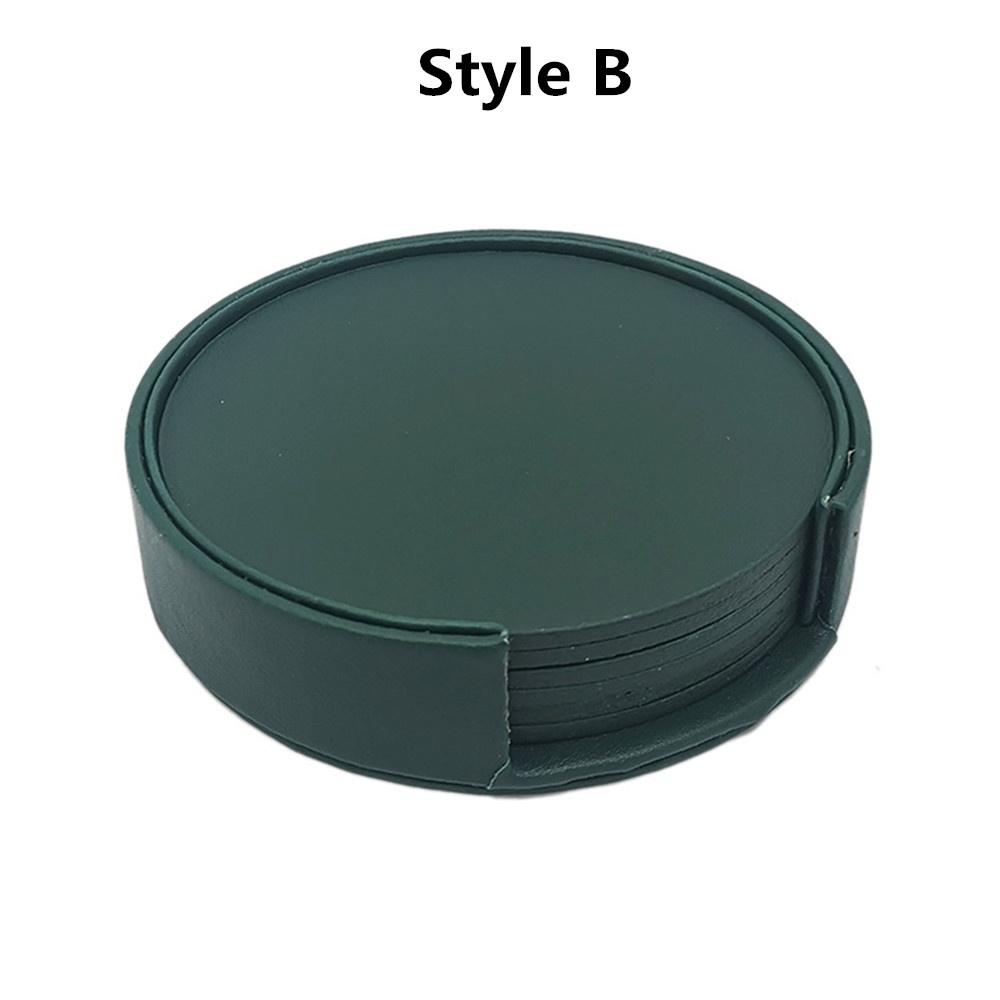 6 шт. набор ковриков для стола из искусственной кожи, круглые мраморные салфетки, подставки под чашки, напитки, подставки под горячее, кухонные принадлежности