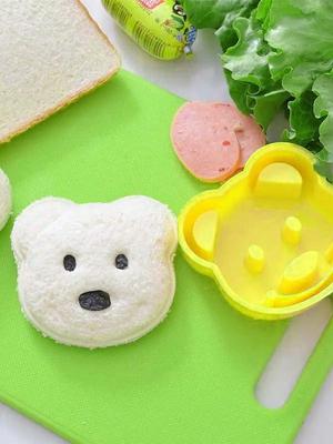 1 шт. мультяшный медведь оснащен формочкой для сэндвичей DIY, детская ланч-бокс машина для вырезания сэндвичей мультяшное животное медведь