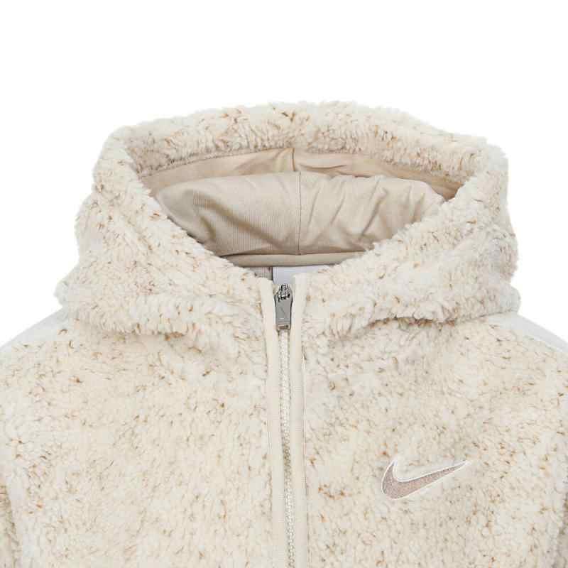 Nike Куртка Модная с капюшоном Удобная Длинный рукав Бледно-слоновая кость Детские куртки NY2442189PS-002