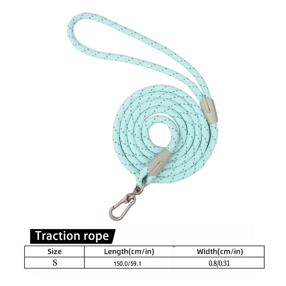 Классический ошейник и поводки для собак, 2 в 1, черная сетчатая веревка P, нейлоновый поводок, регулируемый нескользящий ремень, шлейка для тренировочной собаки, поводок