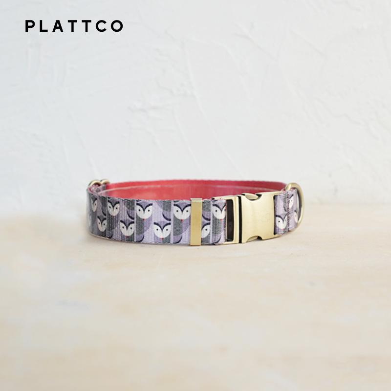 Plattco Гравируемый Ошейник для Животных из Искусственного Нейлона с Рисунком Совы