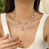 PuRui Y2K Sexy Hottie Necklace ForWomen Star Pendant Collarbone Chain Personalized Party Zircon Street Accessories Cos Dress UP