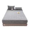 Winter Thickened Coral Velvet Bedsheet 3D Embossed Mattress Cover Keep Warm Soft Milk Velvet Bedsheet Bed Protector Cover Skin Friendly Bed Cove