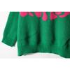 Autumn and winter new loose contrasting letter jacquard round neck long sleeved knitted pullover top sweater 3527 KTB