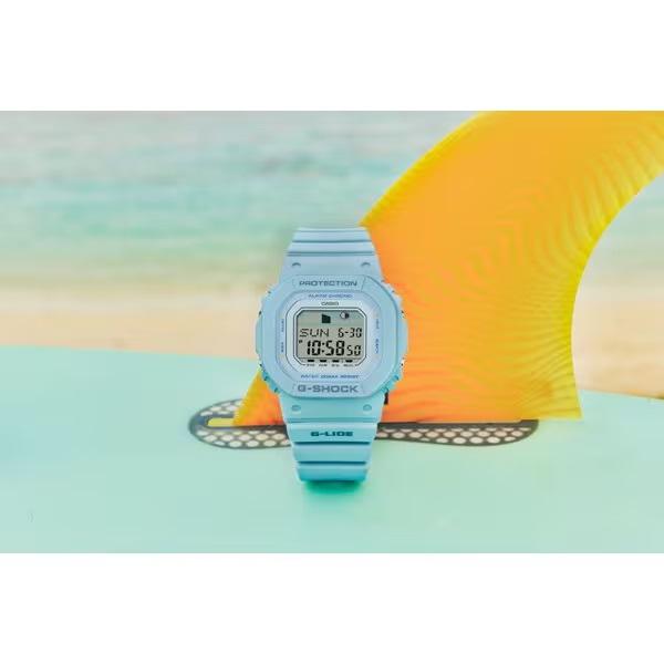 Цена Бренд CASIO Синий График Приливов Цифровые 20 АТМ Водонепроницаемые Ударопрочные Часы Специальные Новые G-SHOCK GLX-S5600-2JF Женские