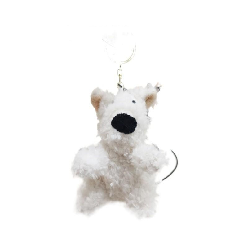 Adorable West Highland Terrier Plush Keychain Cute Couple Bag Charm Doll Toy