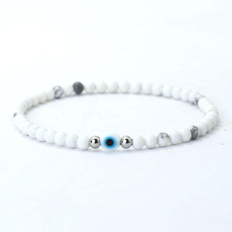 Simple Style Turkey Evil Eyes Bracelet For Men 4mm Rice Beads Braslet Natural Coconut Husk Braclet Gifts For Him Pulseria Homme
