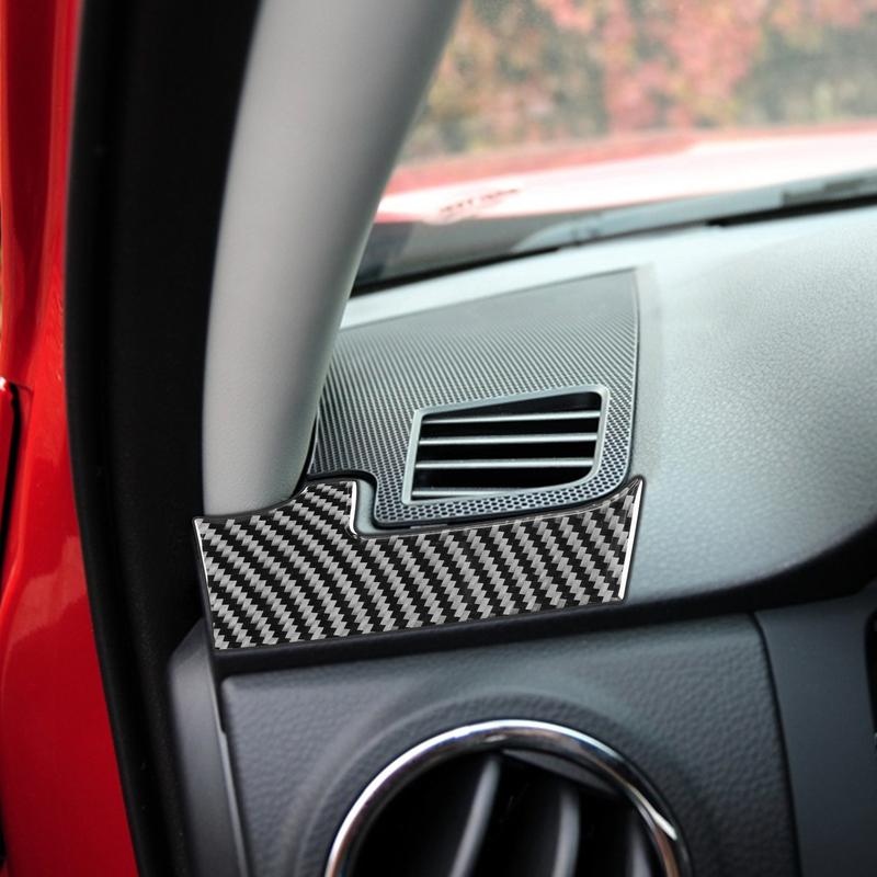 For Toyota Tundra 2014- Real Carbon Fiber Stickers Dashboard Air Vent Panel Cover Car Accessories Interior Decorative