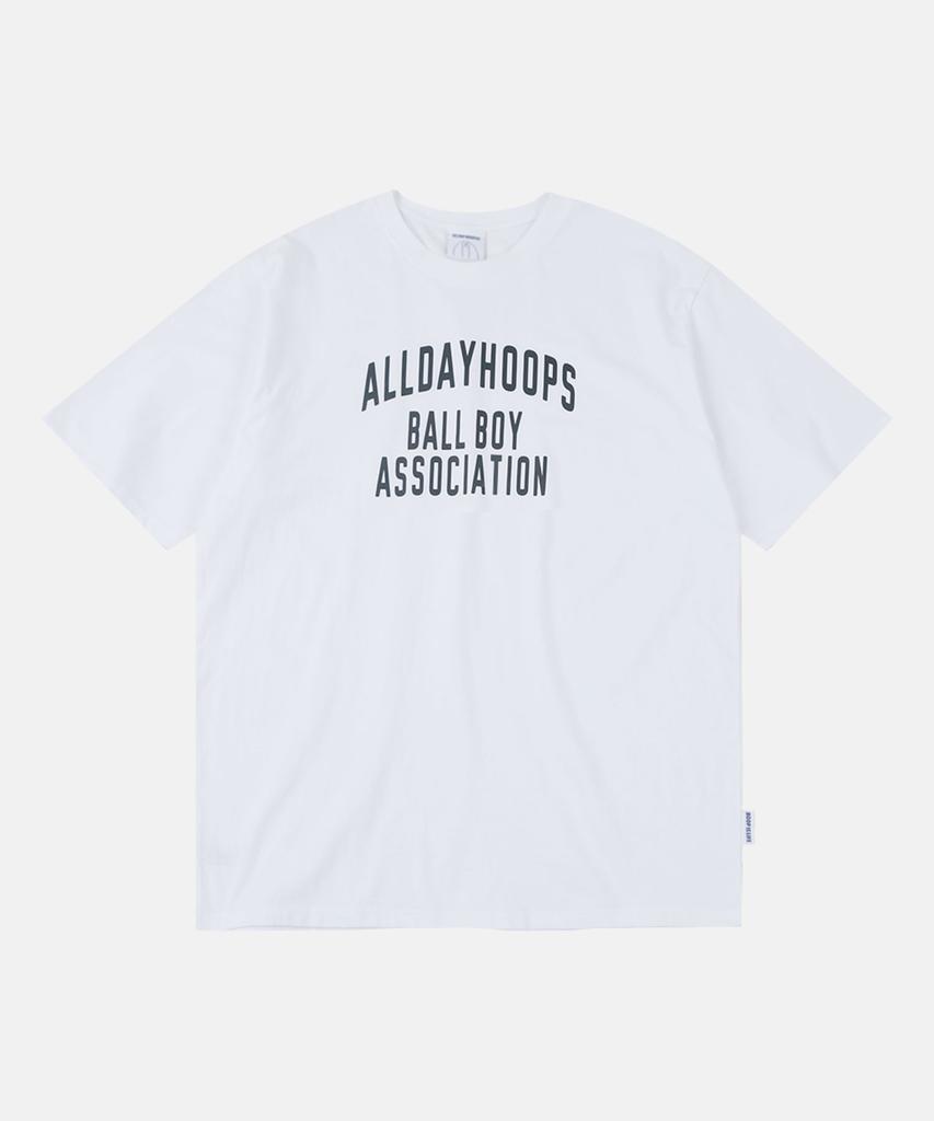 ALL DAY HOOPS Bba Logo Short Sleeve T-Shirt White