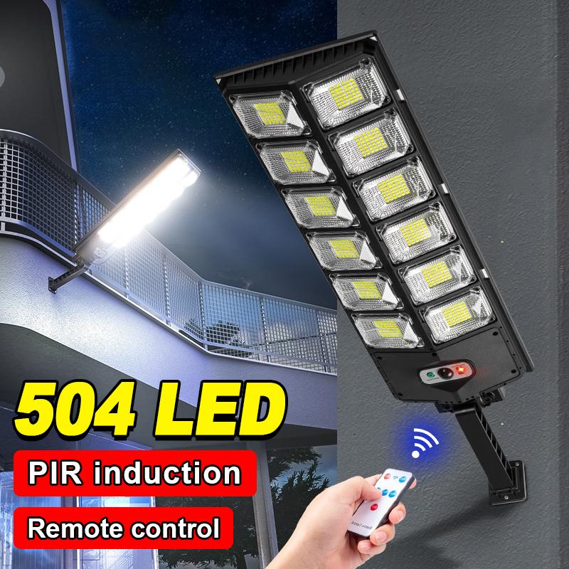 Remote Control Solar Lamp Motion Sensor Lantern LED Lamp Waterproof Solar Light Outdoor Street Lights Wall Light Adjustable Lamp