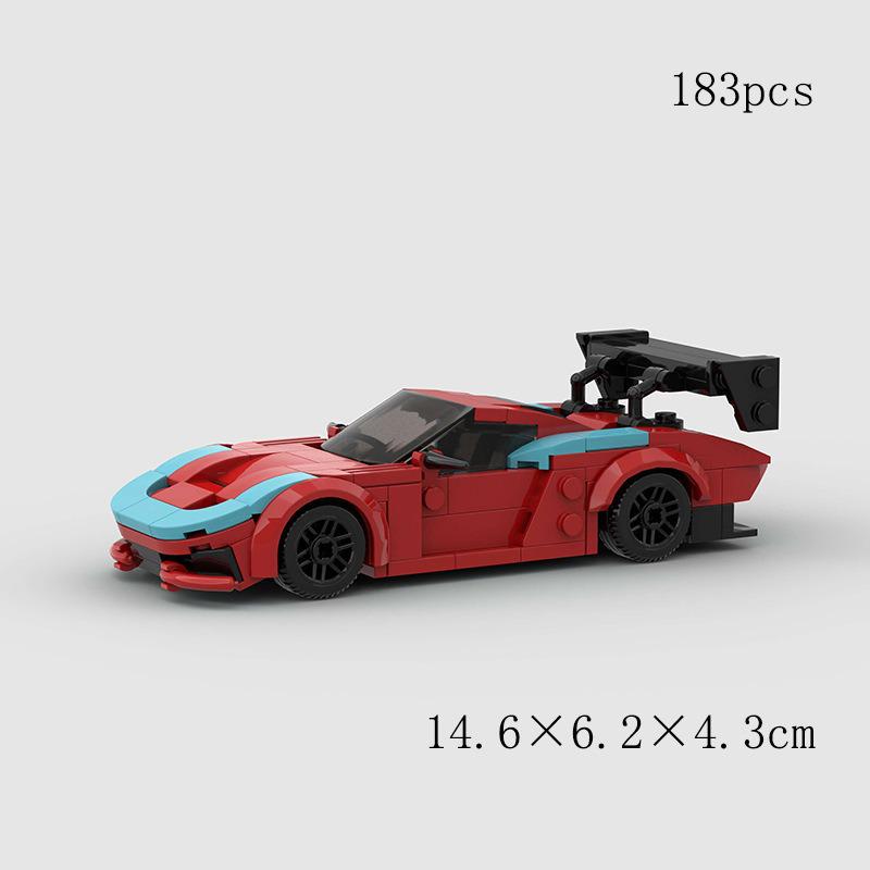 Роскошный гоночный автомобиль Porsche 935, развивающая игрушка, модель из строительных блоков для детей