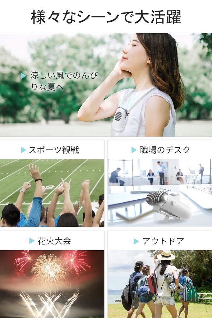 Портативный шейный вентилятор с большим и компактным дизайном для 2025 года. Шейный охладитель с высокими и тихими характеристиками. Быстрая работа от аккумулятора  4800 мАч с 3 режимами воздушного потока освобождает ваши и