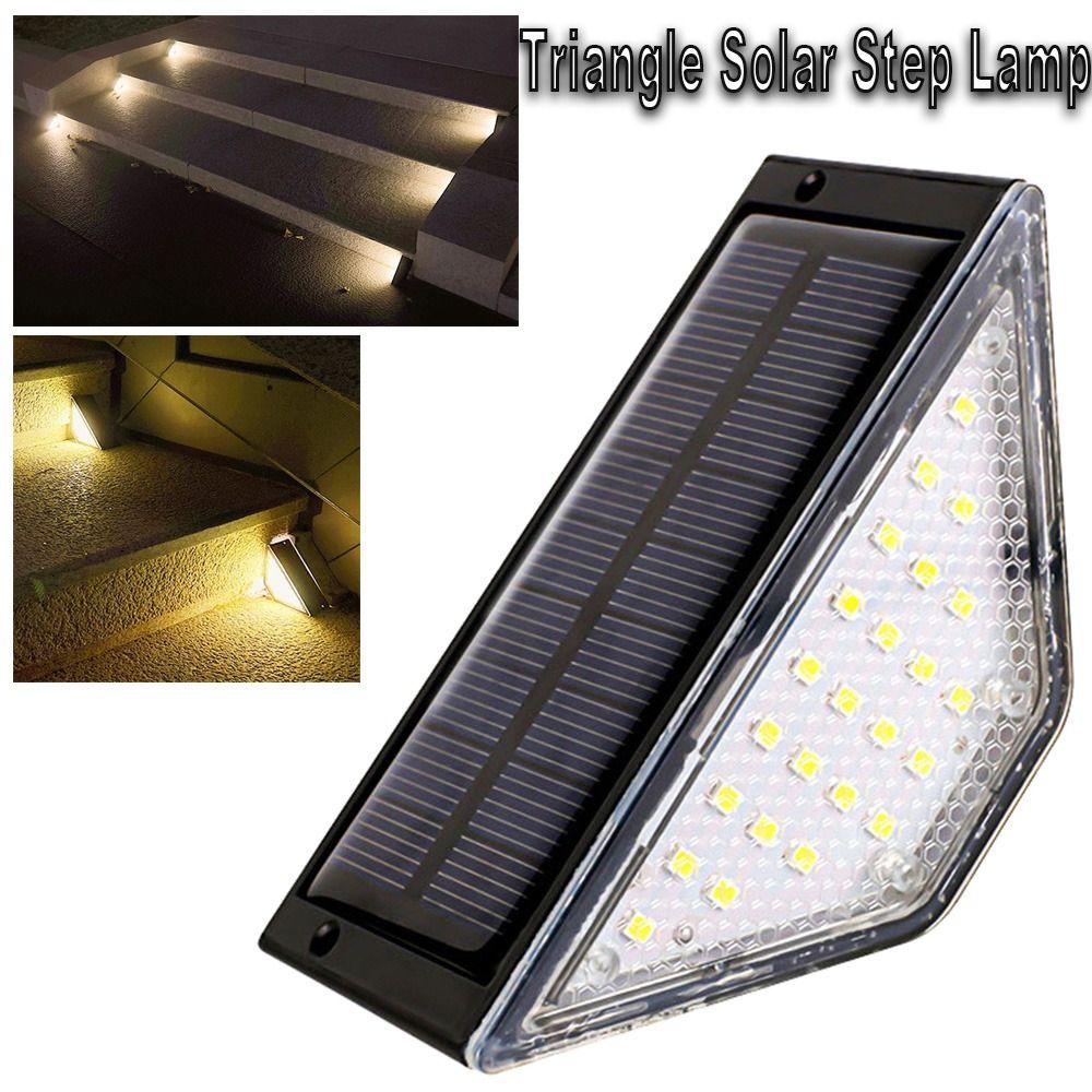 Warm Light Stair Light LED Outdoor Floor Light High Quality Solar Step Lamp Porch Terrace