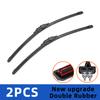 Wiper Blades for Volvo XC90 XC70 S80 2004-2016 Front Double Rubber Strip Wiper Blade Windshield Brushes Windscreen Window Accessories
